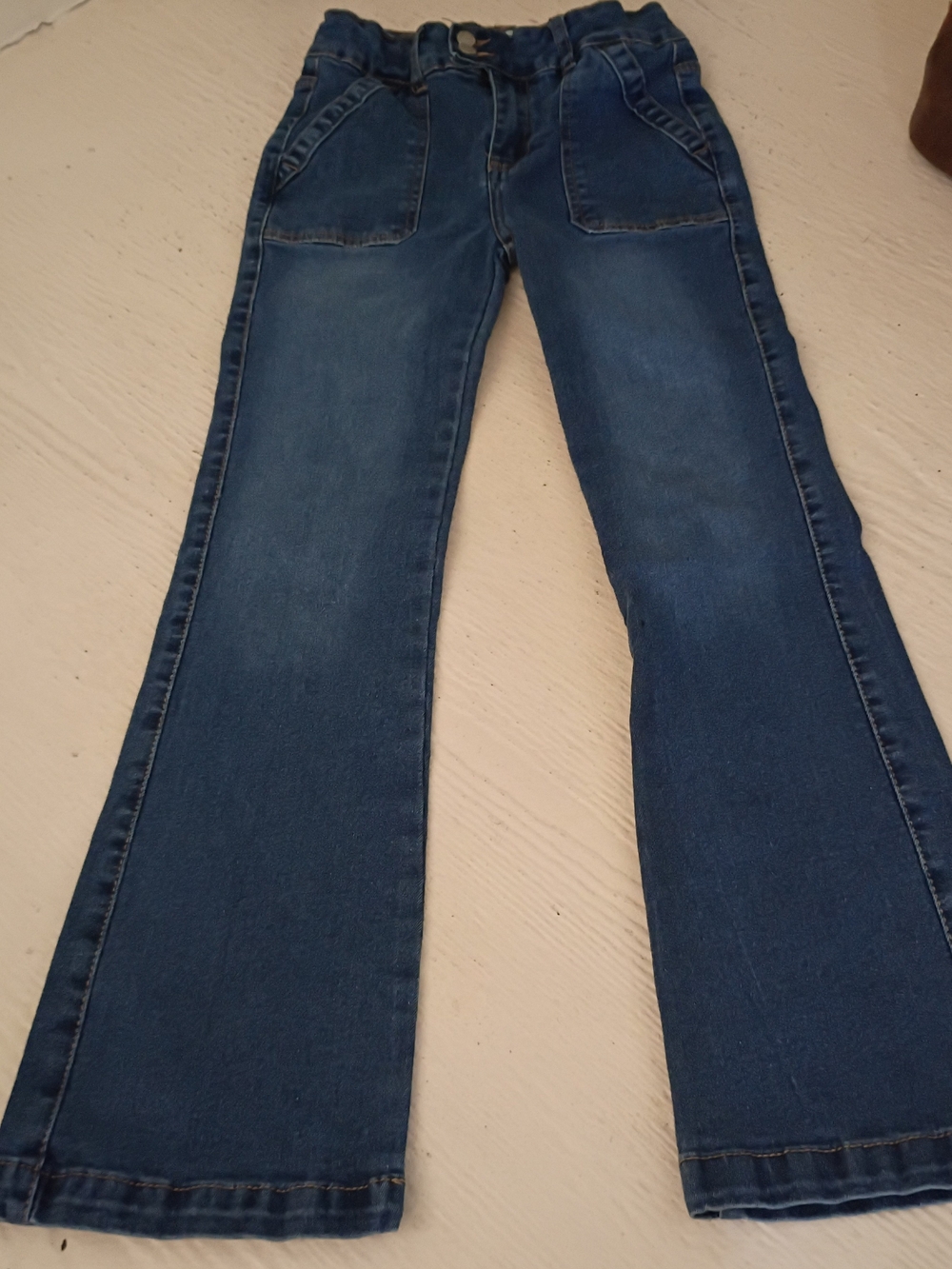 DKNY Girls Dark Blue Flare Jeans